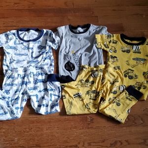 Carter's Construction Trucks Pajamas 3T & 4T